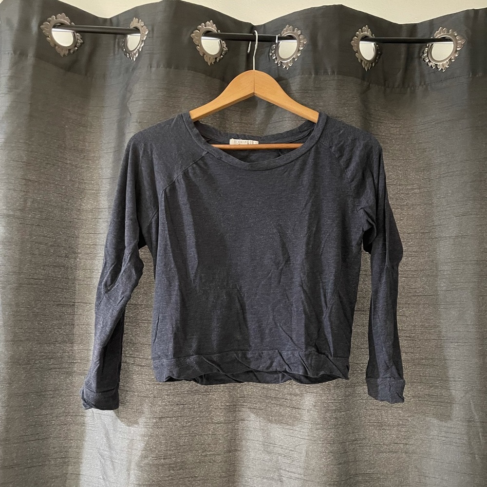 Dark gray long sleeved shirt